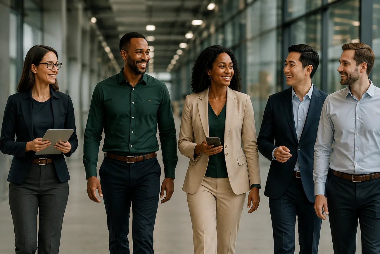 The Raholu Logistics team walking together.